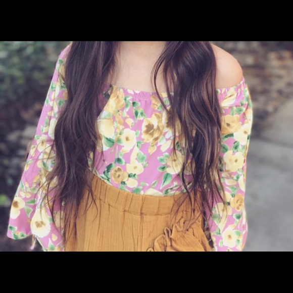 Kids girls off the shoulder top size large. - Picture 6 of 6